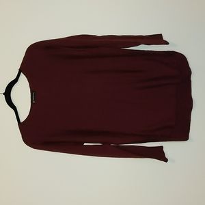 *Last Chance* INC Shirttail tunic burgundy (M)